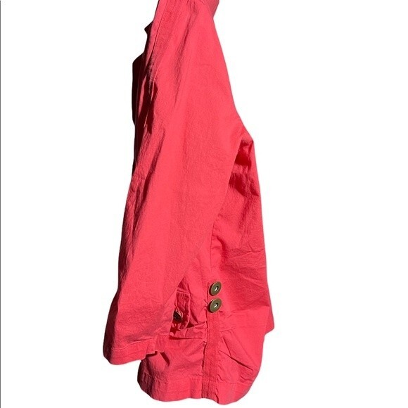 Vintage Spartelle 3/4 Sleeve Coral Jacket with 3 Buttons. - Picture 3 of 5